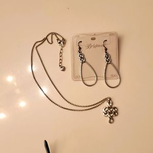 Knotted Necklace and Earrings Set